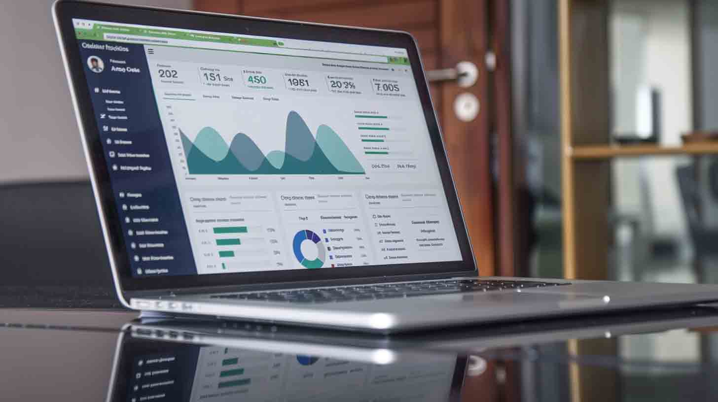 Paid advertising analytics dashboard showing PPC campaign performance metrics and reporting